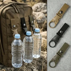 3pcs Outdoor Portable Hiking Carabiner Water Bottle