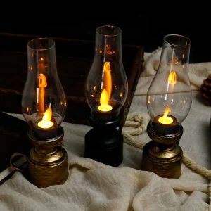 Vintage Lantern Retro Design LED Hanging Oil Lamp